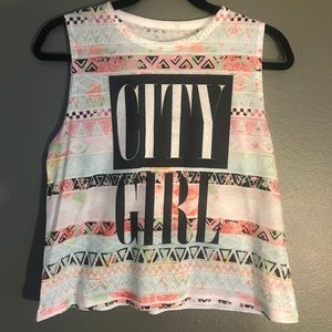 5/$25 Colorful Tribal Design Tank Top